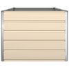 vidaXL Planter Ivory 195 x 100 x 75 cm Galvanised Steel