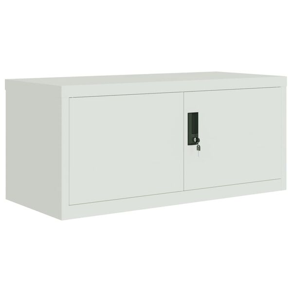 vidaXL File Cabinet Light Grey 90x40x220 cm Steel