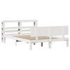 vidaXL Bed Frame with Headboard without Mattress White 150x200 cm King Size