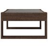 vidaXL Coffee Table with Infinity LED Brown Oak 70x53x30 cm