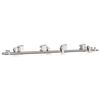 vidaXL Sliding Door Hardware Kit 183 cm Stainless Steel Silver