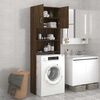 vidaXL Washing Machine Cabinet Brown Oak 64x25.5x190 cm