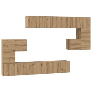 vidaXL TV Cabinet Set 10 pcs 60 x 30 x 30 cm Artisan Oak