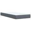 vidaXL Box Spring Bed with Mattress Dark Grey 90x200 cm Velvet
