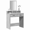 vidaXL Dressing Table Grey Sonoma 79 x 41 x 140 cm Engineered Wood