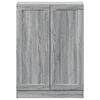 vidaXL Book Cabinet Grey Sonoma 82.5x30.5x115 cm Engineered Wood
