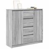 vidaXL Sideboard with Drawers Grey Sonoma 100.5x35x98.5 cm Engineered Wood