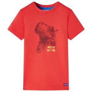 vidaXL Kids' T-shirt Red 104