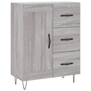 vidaXL Sideboard Grey Sonoma 69.5x34x90 cm Engineered Wood
