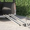 vidaXL Wheelchair Ramp Folding 2 pcs Black 183 x 19 x 5.5 cm Aluminium