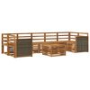 vidaXL Outdoor Sofa Set 8 pcs Natural Solid Acacia Wood
