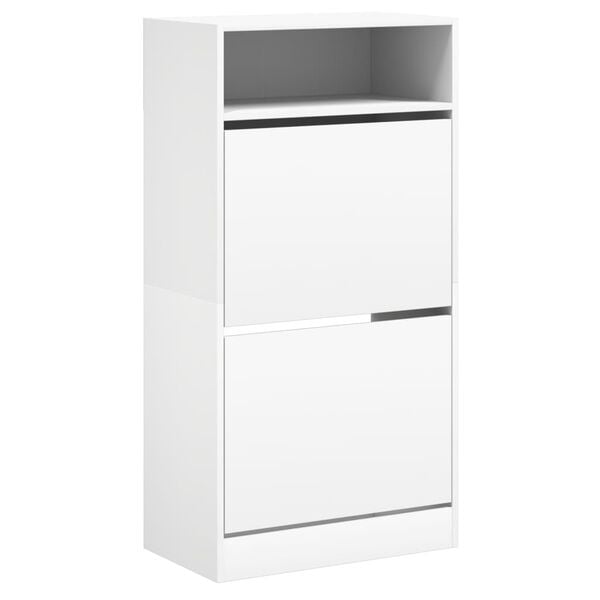 vidaXL Shoe Cabinet White 60x34x116 cm Engineered Wood