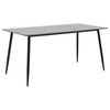 vidaXL Dining Table Grey 140x70x75 cm MDF