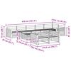 vidaXL Outdoor Sofa Set 9 pcs Natural