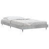 vidaXL Bed Frame without Mattress Concrete Grey 100x200 cm