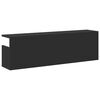 vidaXL Wall Cabinet 100x20x30 cm Black Engineered Wood