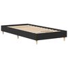 vidaXL Bed Frame No Mattress Black 75x190 cm Small Single Engineered Wood