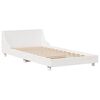 vidaXL Bed Frame without Mattress White 100x200 cm Solid Wood Pine