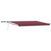 vidaXL Electric Retractable Awning Burgundy and Anthracite 4.5 x 3 m