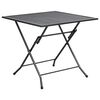 vidaXL Folding Mesh Table 80x80x72 cm Steel Anthracite