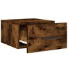 vidaXL Wall-mounted Bedside Cabinet Smoked Oak 35x35x20 cm