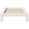 vidaXL Bed Frame without Mattress White 100x200 cm Solid Wood Pine