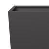 vidaXL Garden Planter Black 45x45x75 cm Steel