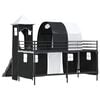 vidaXL Kids'Loft Bed Frame Black 79.5 x 200 cm Metal