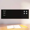 vidaXL Wall-mounted Magnetic Board Black 60x20 cm Tempered Glass