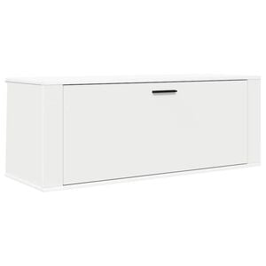 vidaXL Wall Shoe Cabinet White 100x35x38 cm Engineered Wood