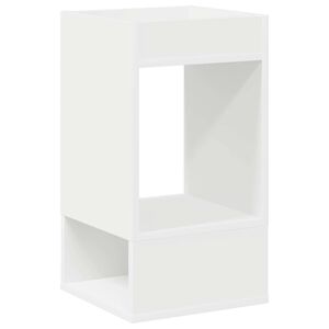 vidaXL End Table White 30 x 30 x 56 cm Engineered Wood