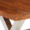 vidaXL Dining Table Set 7 Pieces Solid Acacia Wood