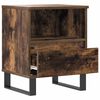 vidaXL Bedside Cabinet Smoked Oak 40x35x50 cm Engineered Wood