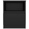 vidaXL Bed Cabinets 2 pcs Black 40x40x50 cm Engineered Wood