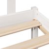 vidaXL Bookcase Bed without Mattress White 75x190 cm Small Single Solid Wood Pine