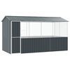 vidaXL Bird Cage Anthracite 410 x 210 x 230 cm Galvanised Steel