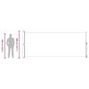 vidaXL Patio Retractable Side Awning 200x500 cm Cream