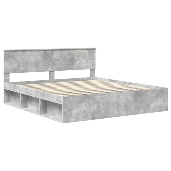 vidaXL Bed Frame with Headboard Concerte 180 x 200 cm Engineered wood