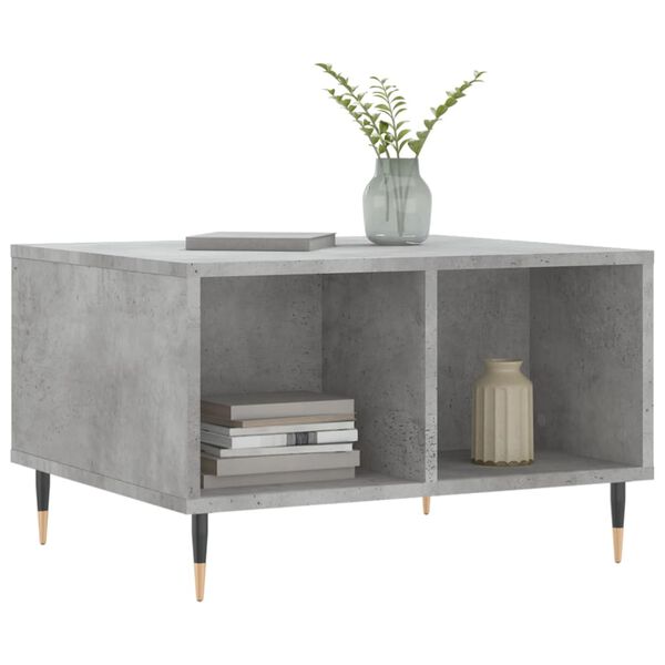 vidaXL Coffee Table Concrete Grey 60x50x36.5 cm Engineered Wood