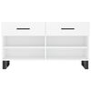 vidaXL Shoe Bench White 102x35x55 cm Engineered Wood