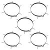 vidaXL Lawn Aerator Clamps 5 pcs with Spikes &Oslash; 30 cm Iron