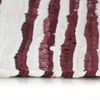 vidaXL Hand-woven Chindi Rug Cotton 120x170 cm Burgundy and White