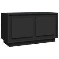 vidaXL TV Cabinet Black 80x35x45 cm Engineered Wood
