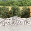 vidaXL Arched Gabion Baskets 20 pcs 200x50x60/80 cm Galvanised Iron