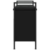 vidaXL Shoe Bench Black 65.5x32x57.5 cm Engineered Wood
