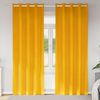 vidaXL Blackout Curtains 2 pcs Mustard Yellow 140 x 245 cm Velvet