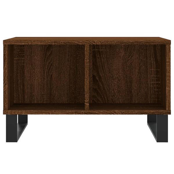 vidaXL Coffee Table Brown Oak 60x50x36.5 cm Engineered Wood