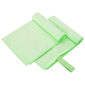 vidaXL Sports Towels 2 pcs Green 50 x 30 cm Polyester and polyamide