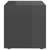 vidaXL TV Cabinets 2 pcs High Gloss Grey 37x35x37 cm Engineered Wood