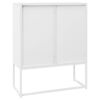 vidaXL Highboard White 80x35x100 cm Steel